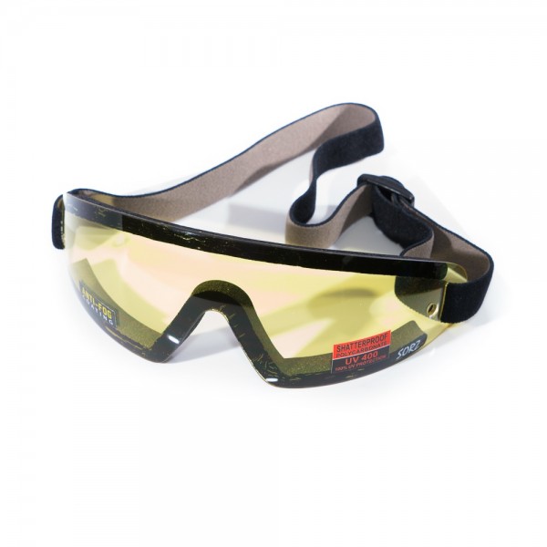 Gelbe Brille für Motorschirm Gleitschirm Fallschirm Motorrad